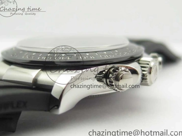 Daytona SS 1:1 Edition Noob Strap Black Best Rubber (Free SA4130 on Dial 904L Blue Extra Case Strap) 116519 0411